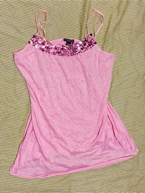 Y2K Pink Sequin Mini Dress